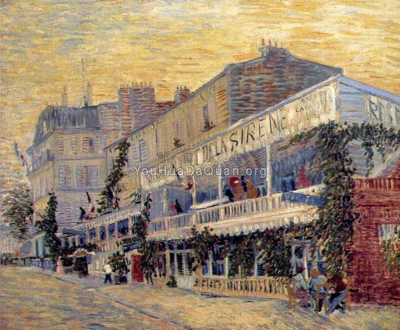 阿斯尼尔的美人鱼餐厅 - 文森特·威廉·梵高